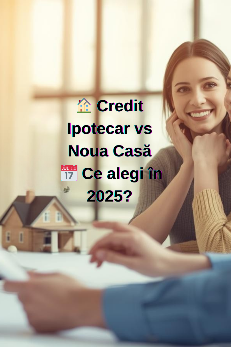 🏠 Credit Ipotecar vs Noua Casă 📅 Ce alegi în 2025